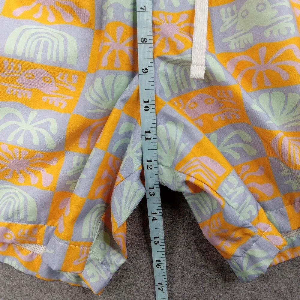 Nike Swim Trunks Shorts Mens Medium Tropical Check‎ Lined Multicolor DR9845-739
